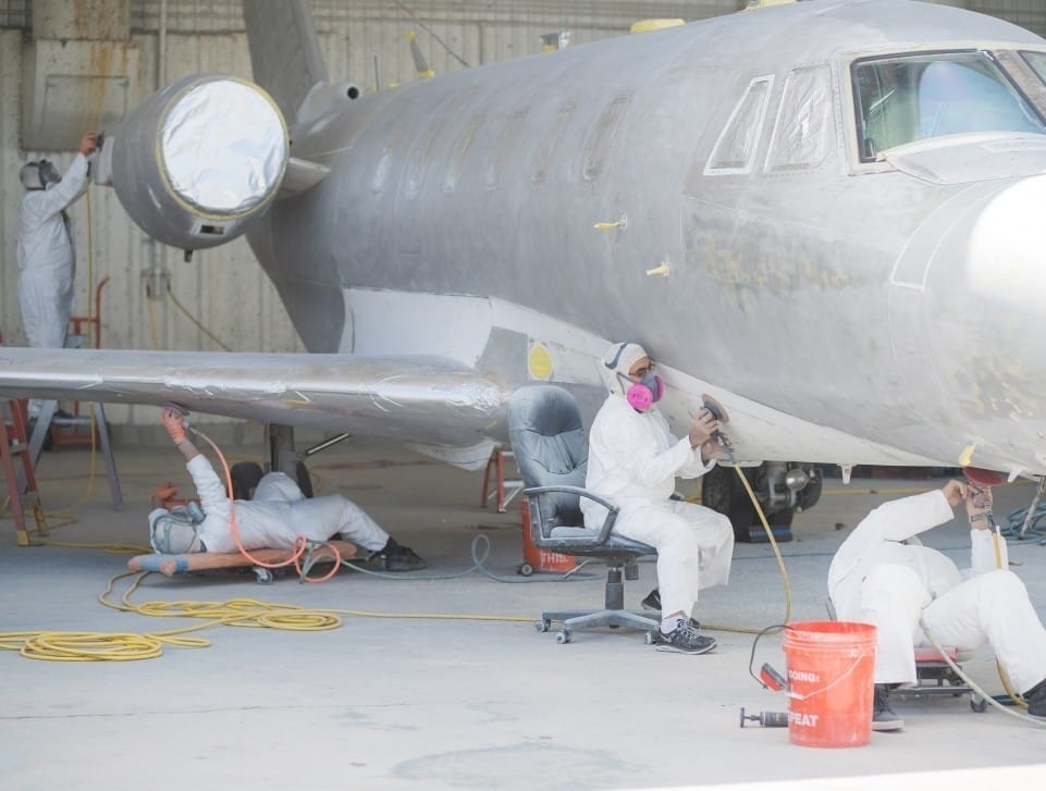 Exterior Work of Airplane