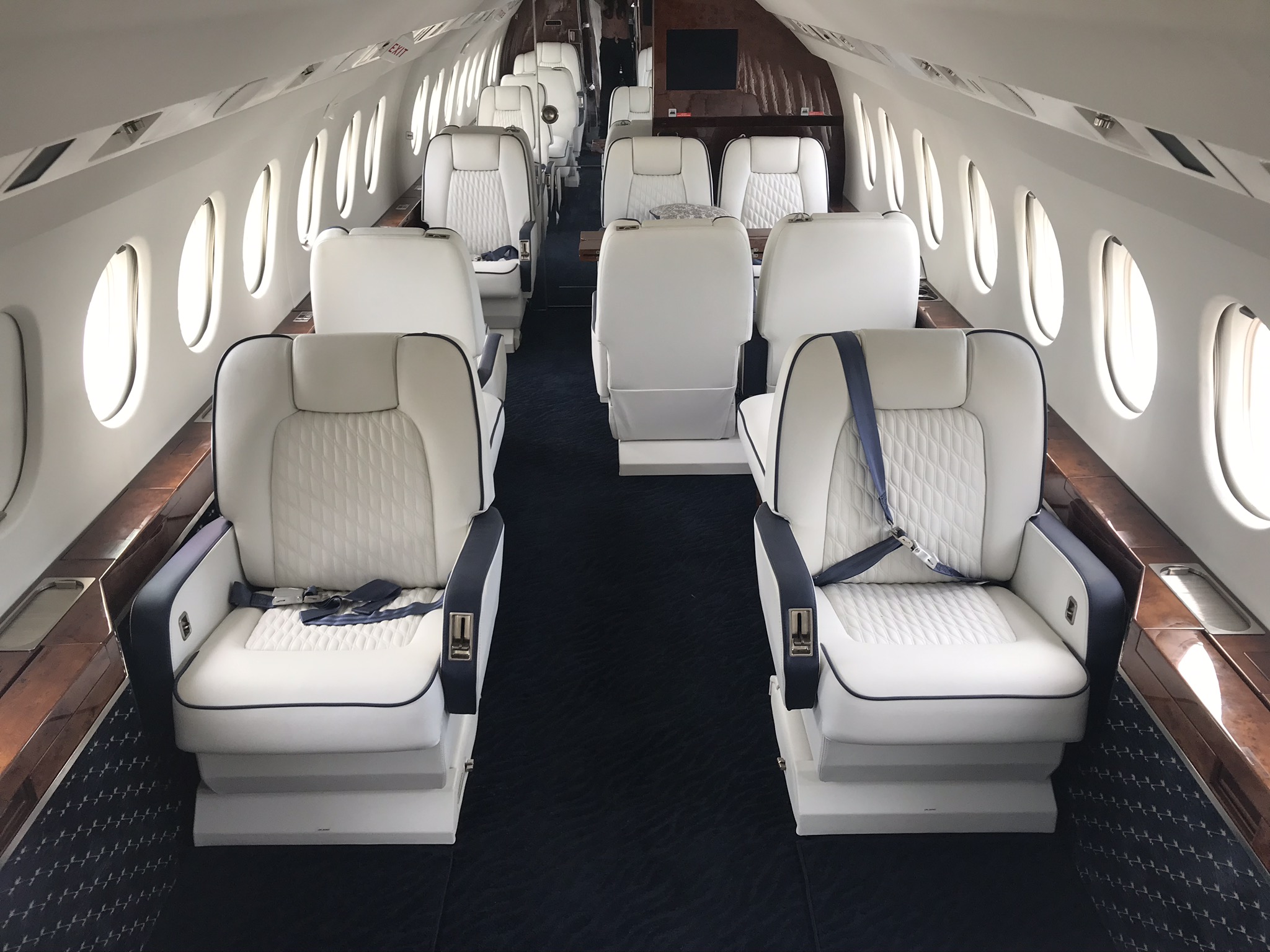 Inside of Falcon Jet Aircraft 2000